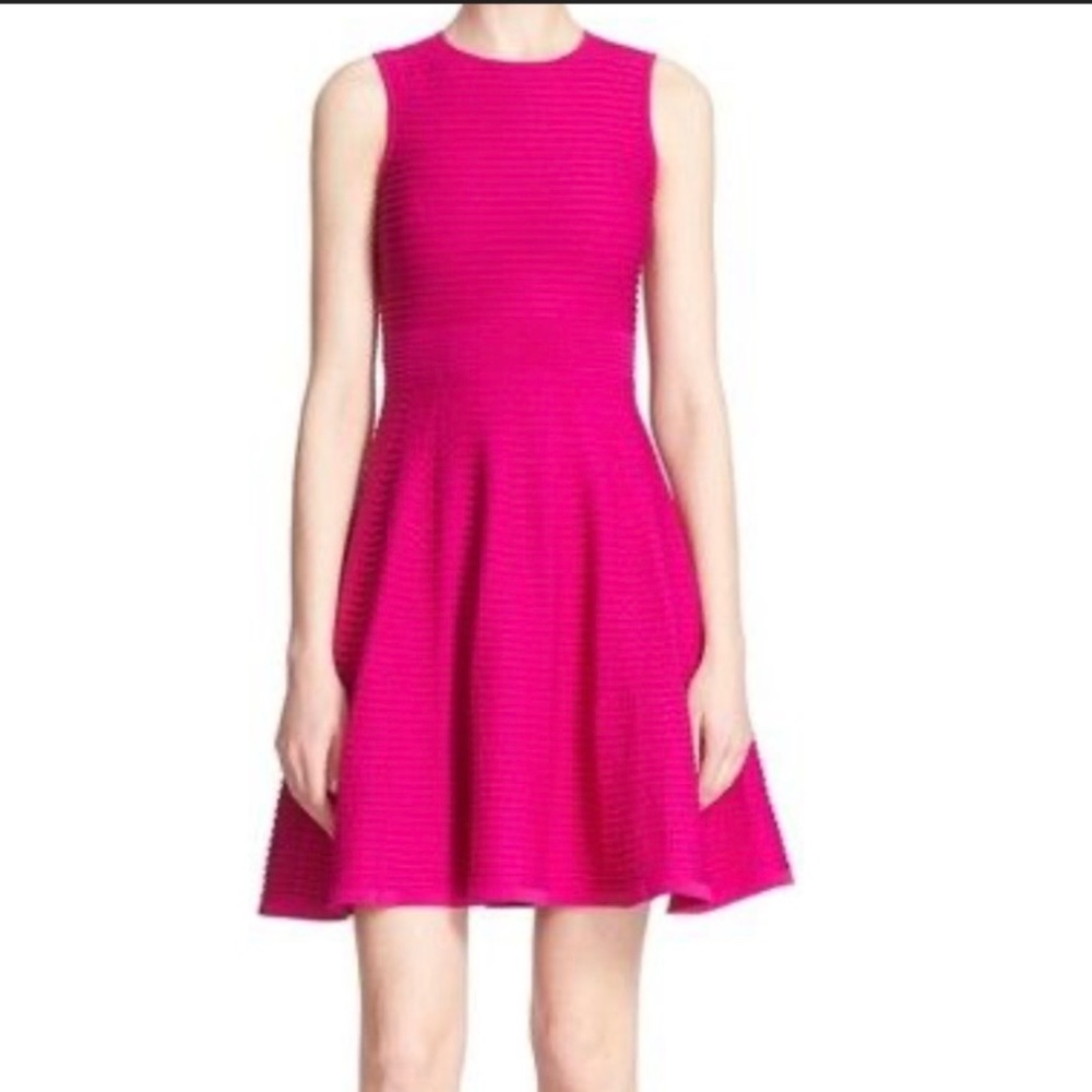 Ted Baker Malou Ribbed Fit and Flare Dress Size 1
